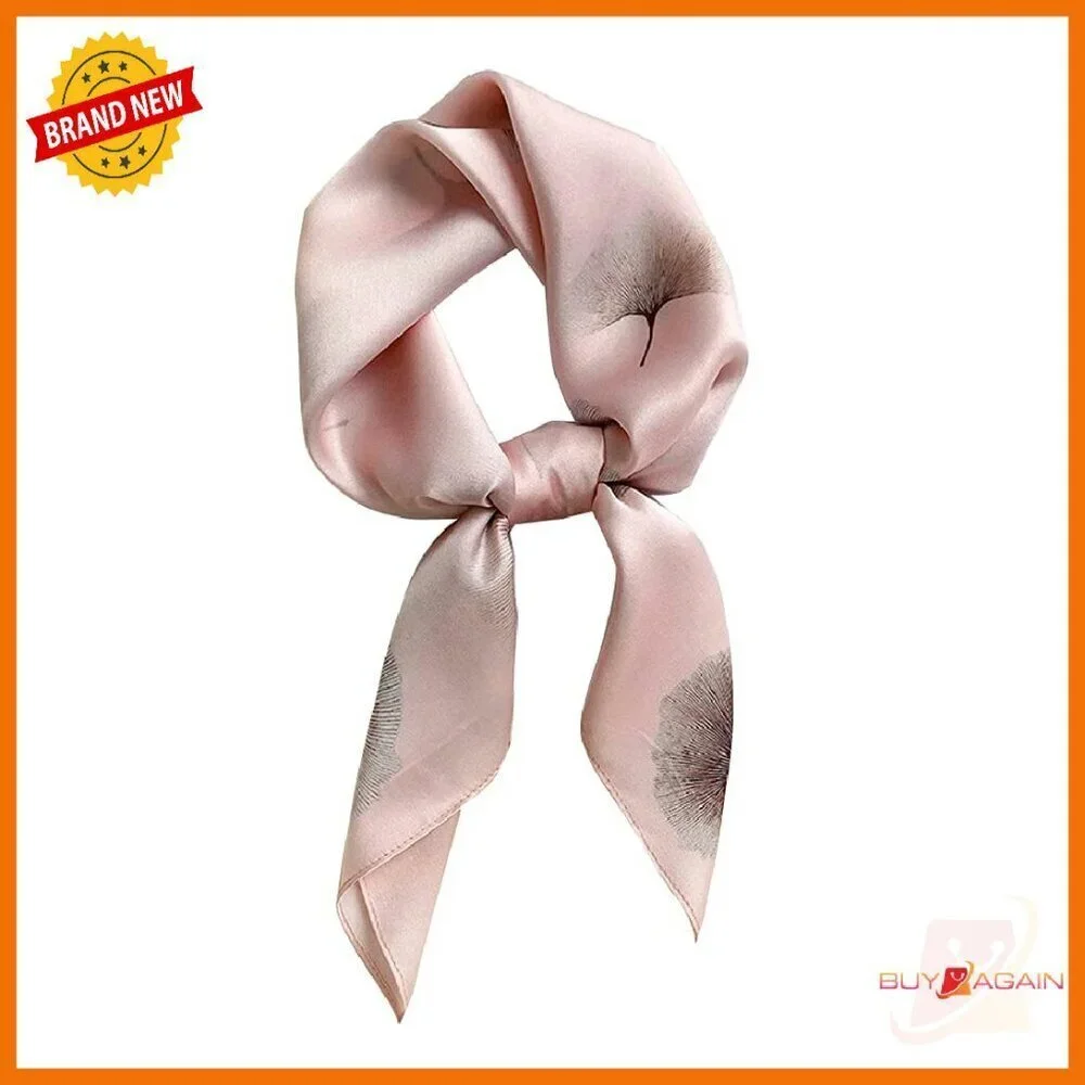 100% Mulberry Silk Square Scarf 27x27 Women's Fashion Accessory Gift